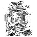 Kenmore 1037885600 upper oven section diagram