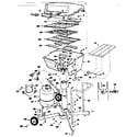 Kenmore 2582373680 grill, burner section and cart diagram
