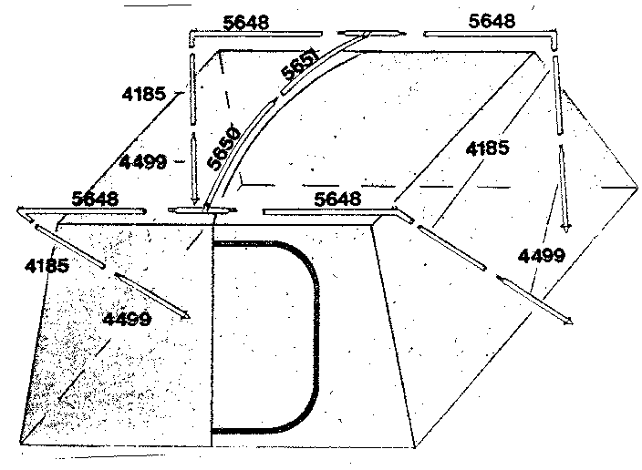 Sears 308771551 frame assembly diagram