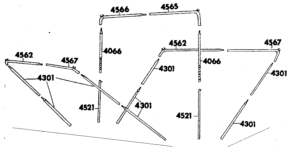 Sears 308771811 frame assembly diagram