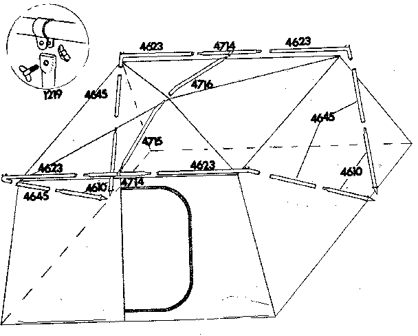 Sears 308771850 frame assembly diagram