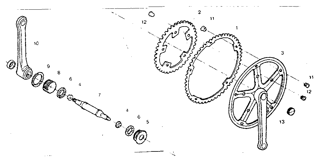 Sears 365473430 chain wheel assembly diagram