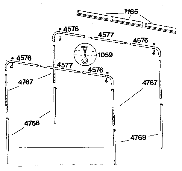 Sears 308776630 frame assembly diagram