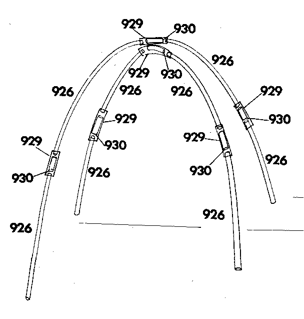 Sears 308780430 frame assembly diagram