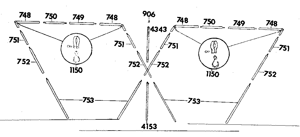 Sears 308781481 frame assembly diagram