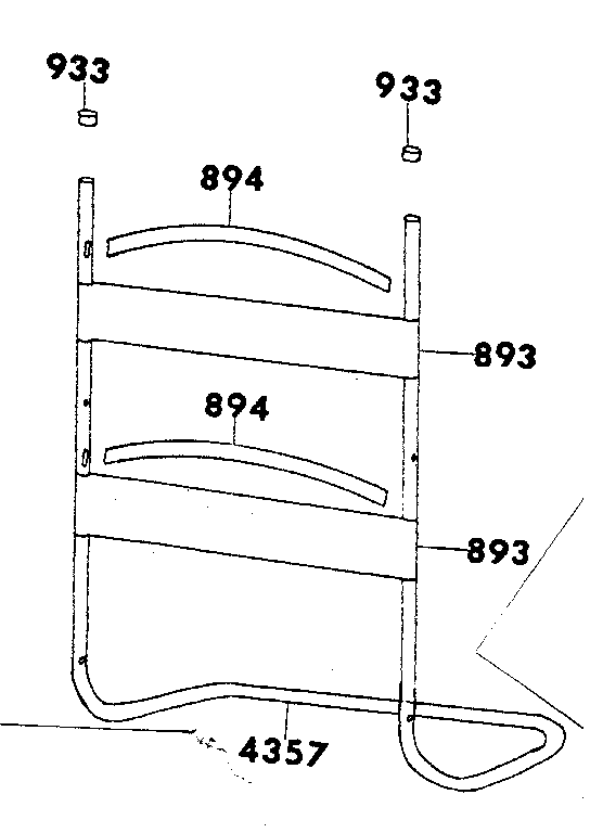 Sears 30879151 frame assembly diagram