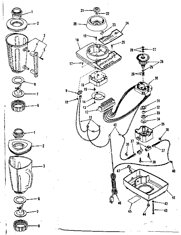 Kenmore 400829801 replacement parts diagram