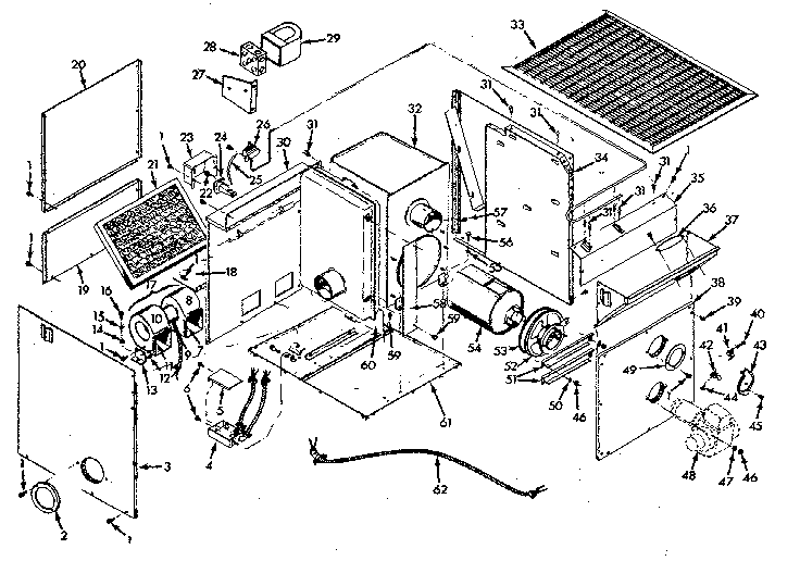 ICP OFF-84-2 furnace assembly diagram
