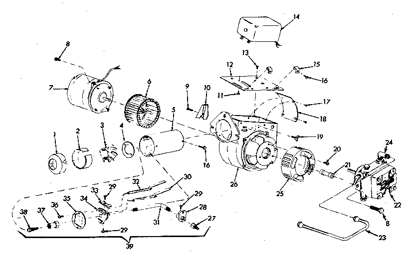 ICP OFF-84-2 oil burner assembly diagram