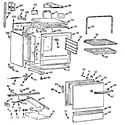 Kenmore 1037846740 lower body section diagram