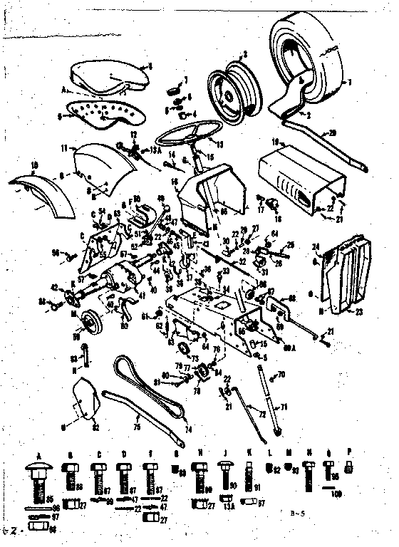 Craftsman 91725260 steering assembly diagram