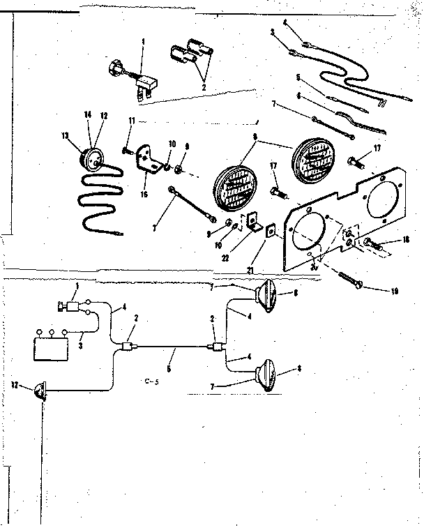 Craftsman 91725261 headlight assembly diagram