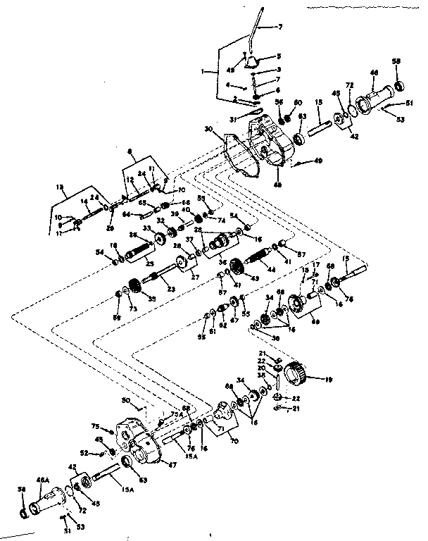 Craftsman 91725261 transaxle diagram