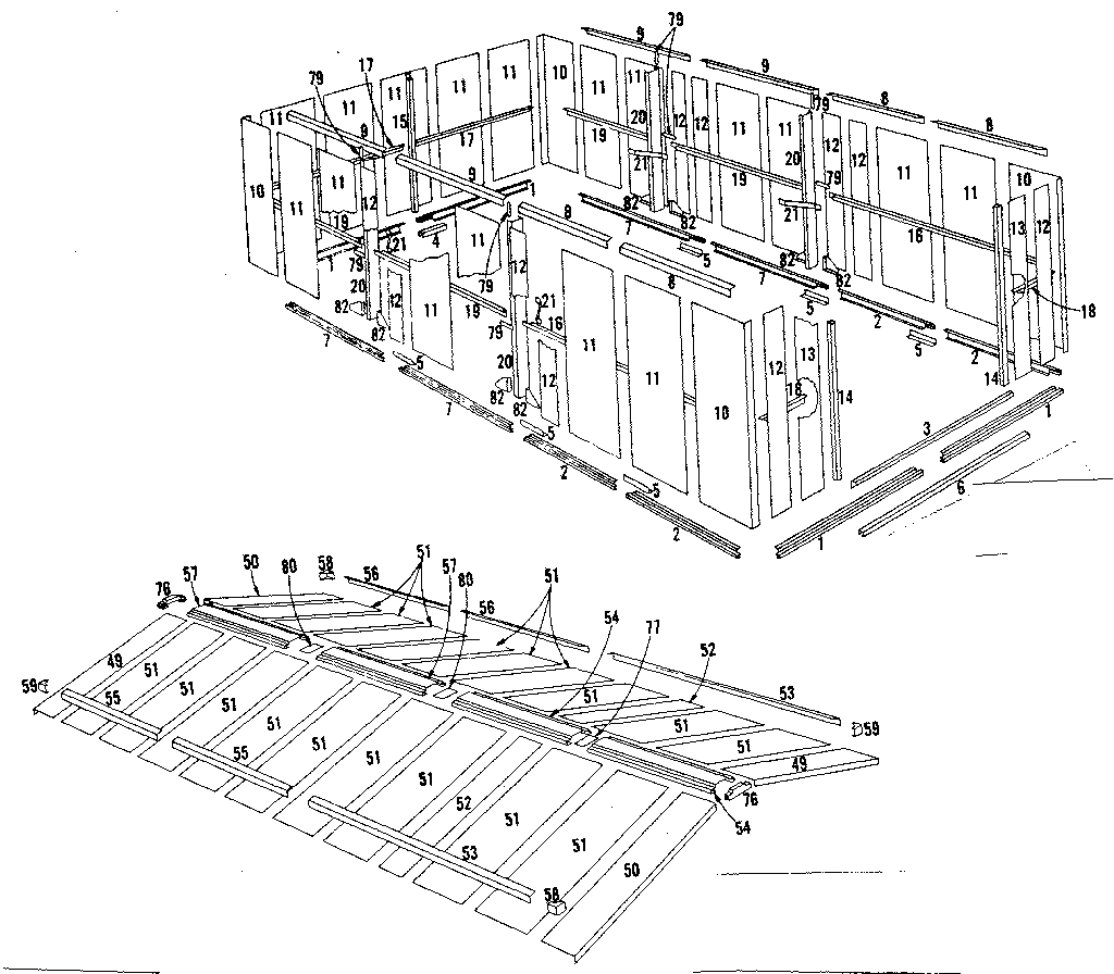 Sears 69660848 replacement parts diagram