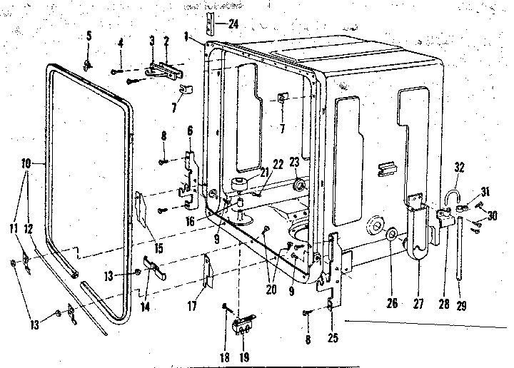Kenmore 58771360 tub details diagram