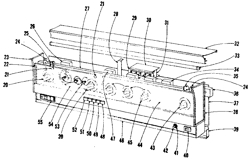 Kenmore 1019686600 backguard section diagram