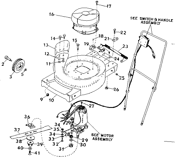 Craftsman 31591390 mower housing diagram