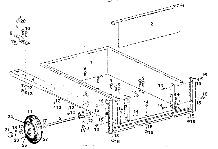 Craftsman 61026354 replacement parts diagram