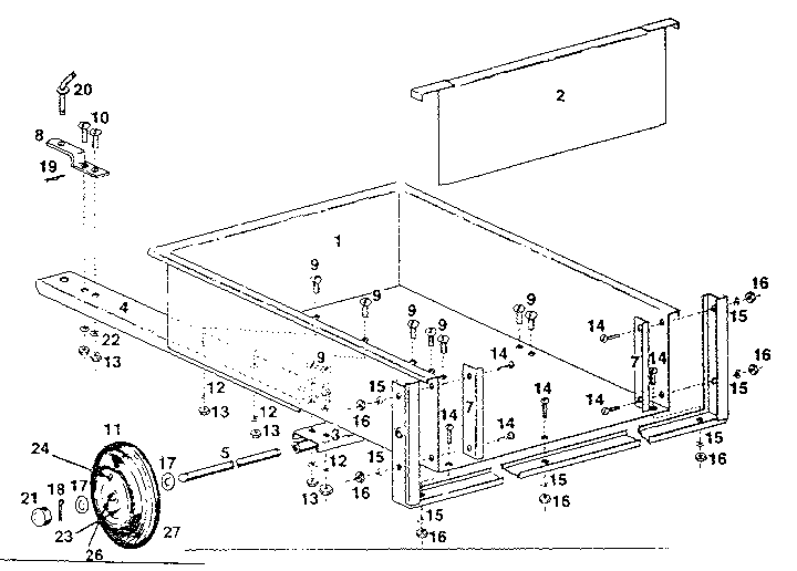 Craftsman 61026355 replacement parts diagram