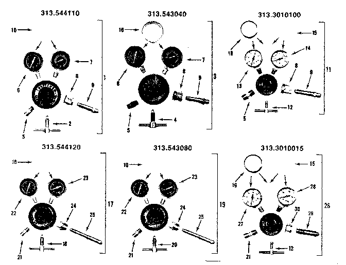 Craftsman 313544110 unit parts diagram