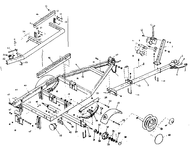 Sears 371615080 boat trailer diagram