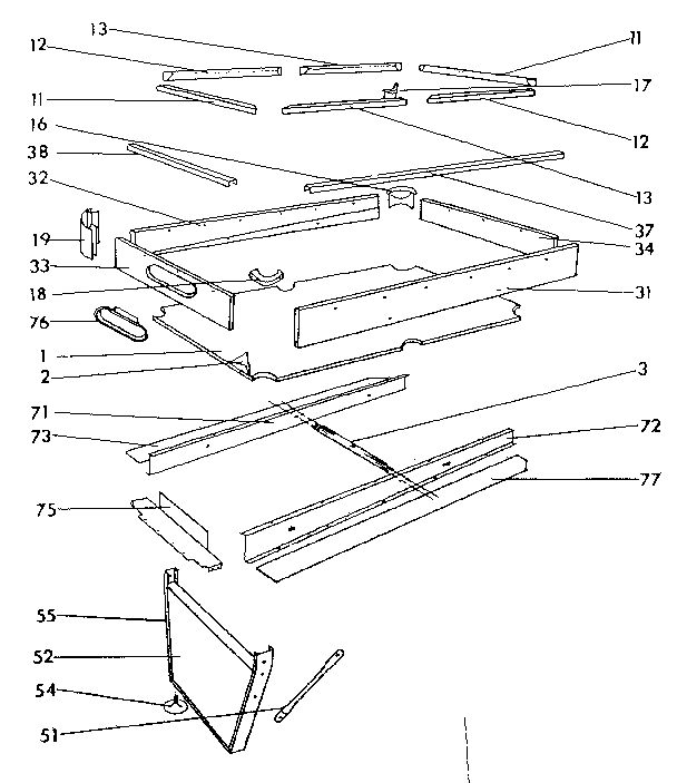 Sears 85425246-1 unit parts diagram