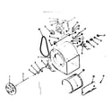 Kenmore 86764741 blower assembly diagram