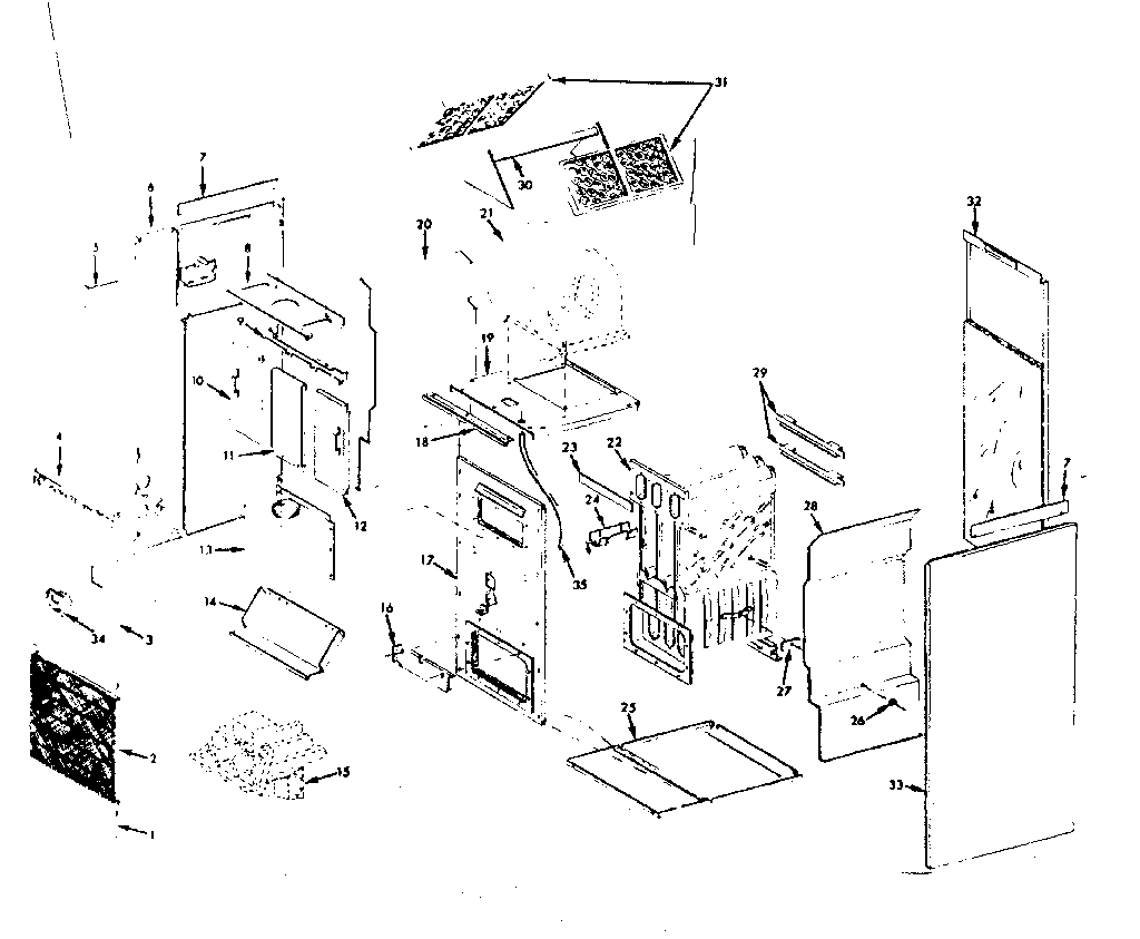 Kenmore 86764761 unit parts diagram