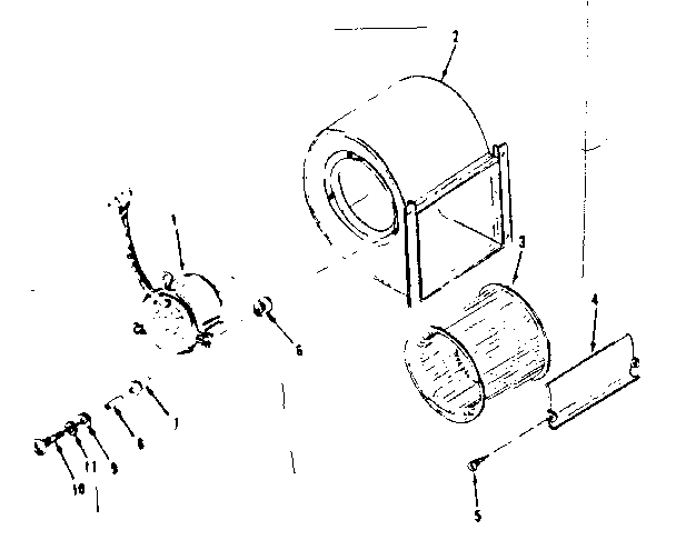 Kenmore 8676471 blower assembly/ 6470 diagram