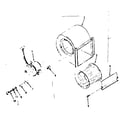 Kenmore 8676471 blower assembly/ 6470 diagram