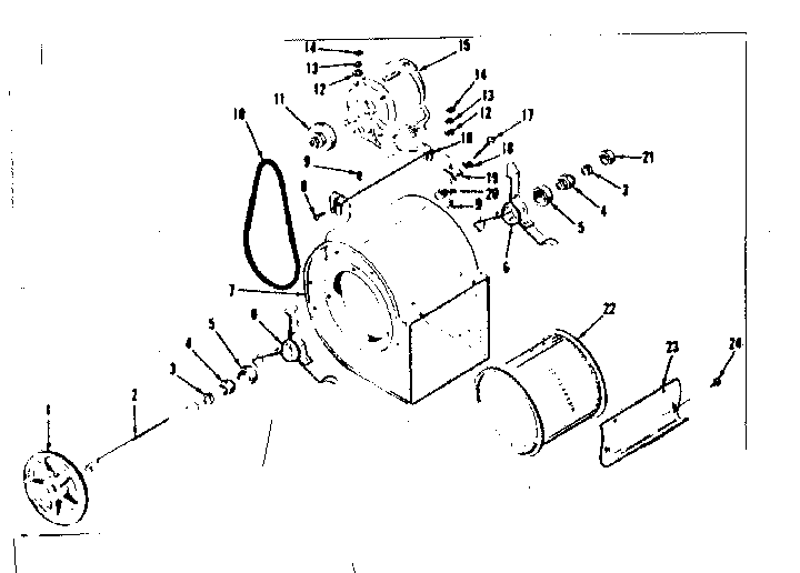 Kenmore 8676471 h-q blower assembly diagram