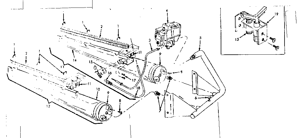 Kenmore 8676471 gas burners and manifold diagram