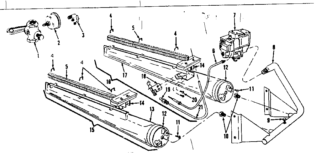 Kenmore 8676484 burner & manifold assembly diagram