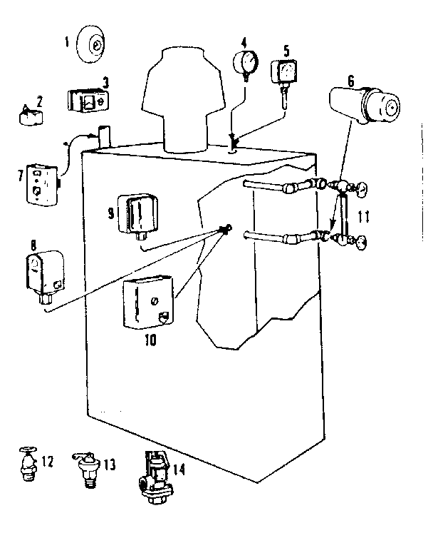 Kenmore 8677236 boiler controls diagram