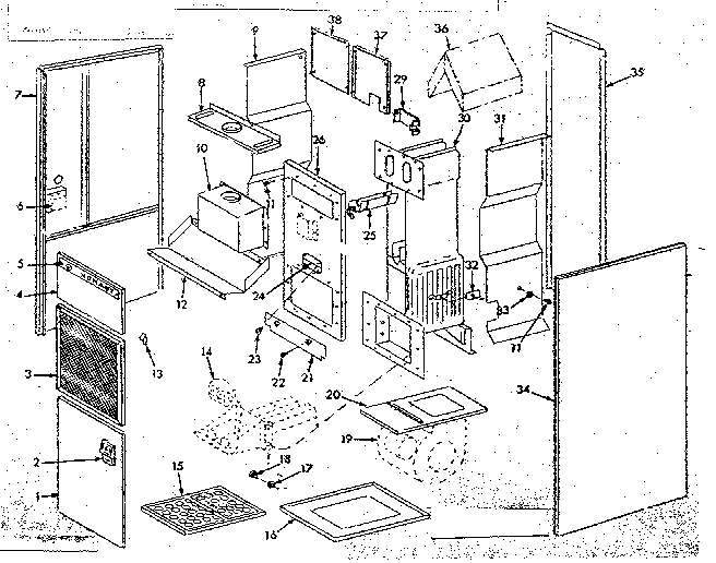Kenmore 8676611X furnace assemblies diagram