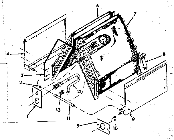Kenmore 8676611X evaporator assembly diagram