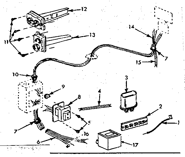 Kenmore 8676611X electrical diagram