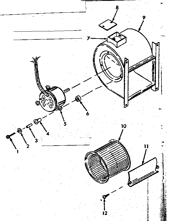Kenmore 8676611X h-q blower assembly diagram