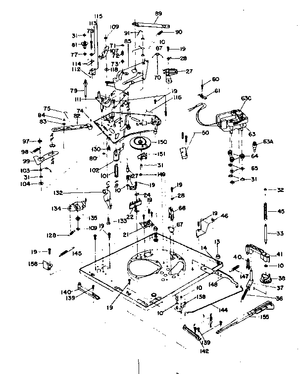 LXI 13291428050 parts below base plate diagram