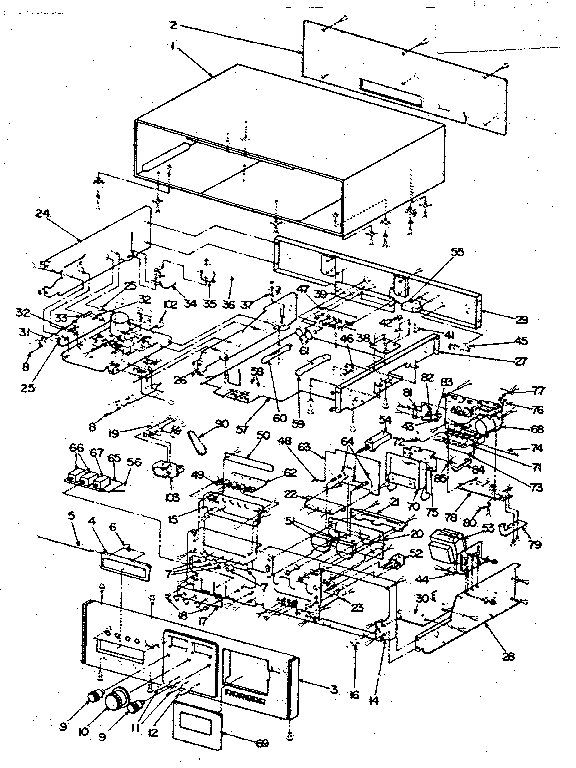 LXI 93351 cabinet & chassis diagram