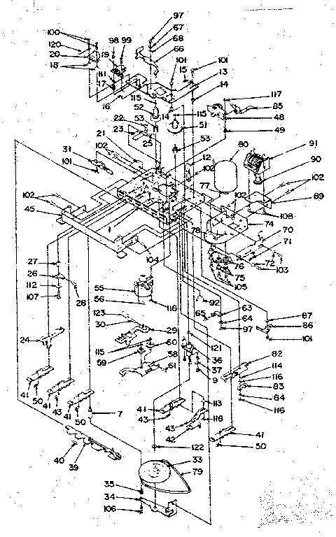 LXI 93351 cassette mechanism (r-597064a) diagram