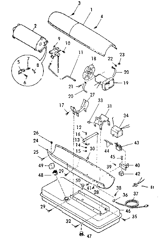 Kenmore 583400040 heater assembly diagram