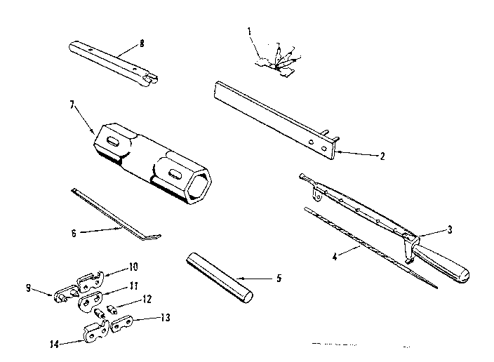 Craftsman 917350720 extra items available not furnished with saw diagram