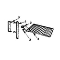 Kenmore 14384530 cast iron barbecue grid - no. 42-84019 diagram