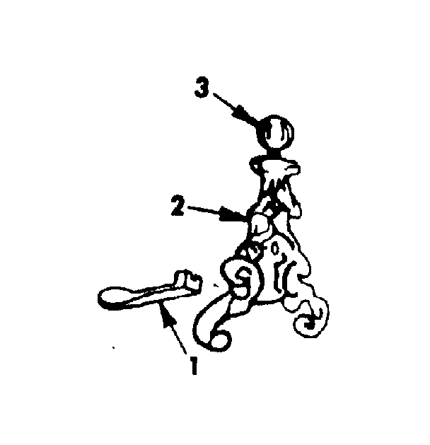 Kenmore 14384530 andirons - no. 42-84072 set of two diagram