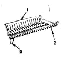 Kenmore 14384530 cast iron grate basket diagram