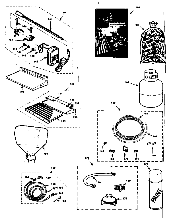 Kenmore 25822449 accessories diagram