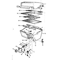 Kenmore 25822439 grill and burner section diagram
