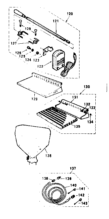 Kenmore 25822439 accessory diagram