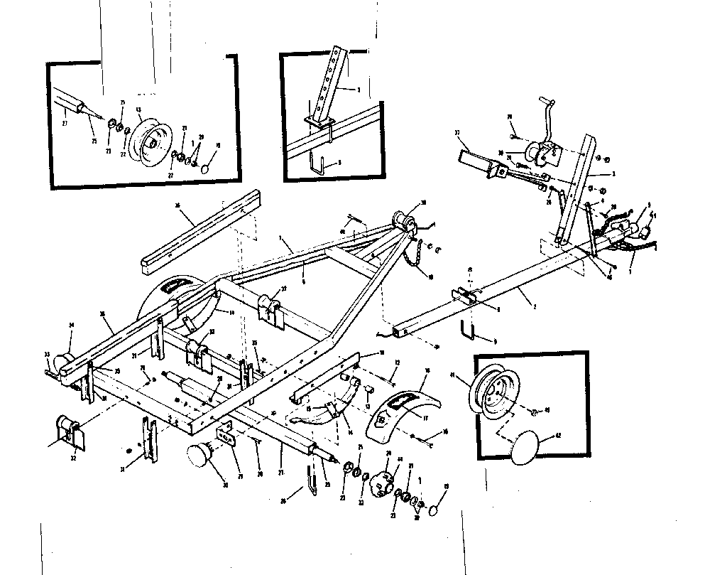 Sears 371617100 boat trailer diagram